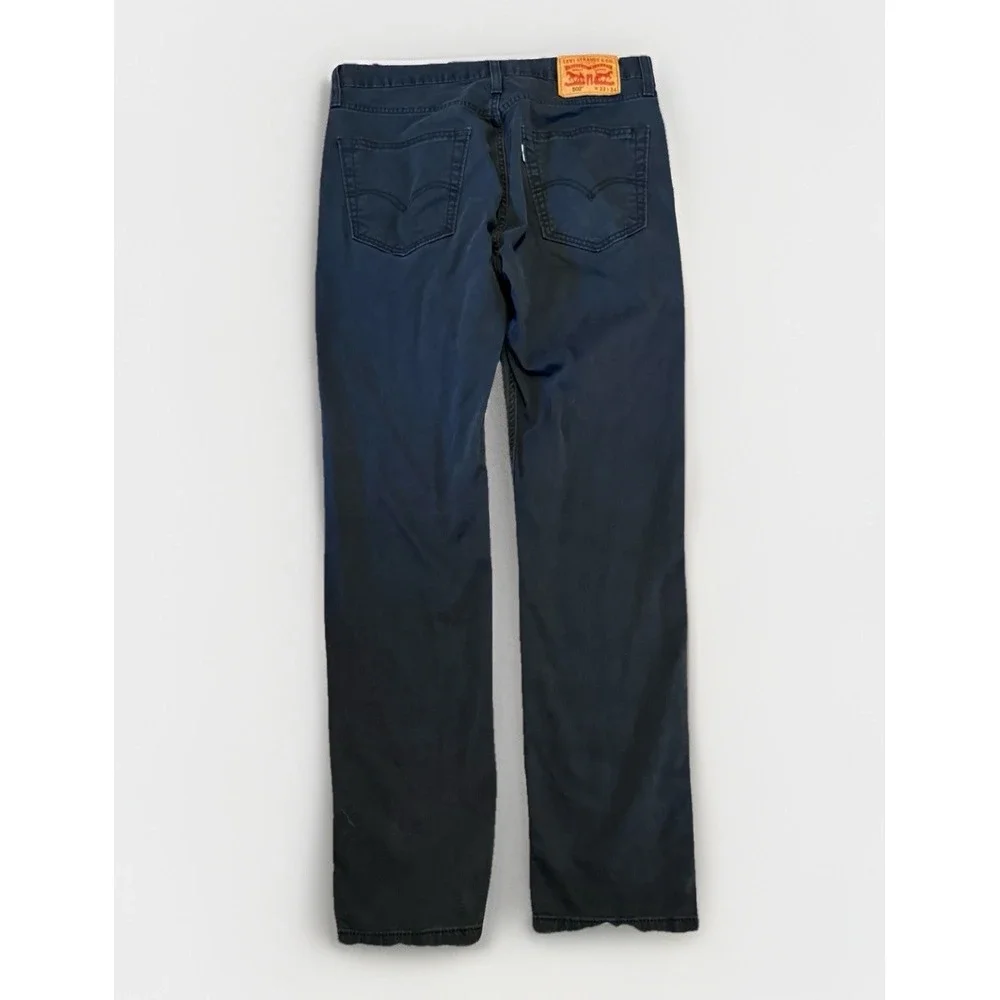Levis 502‎ Taper Jeans Mens 33x34 (32) Black Regular Fit Stretch Denim 5-Pocket
